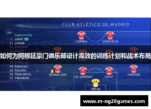 如何为阿根廷豪门俱乐部设计高效的训练计划和战术布局