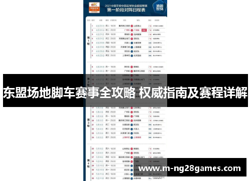 东盟场地脚车赛事全攻略 权威指南及赛程详解 东盟场地脚车赛事全攻略 权威指南及赛程详解
