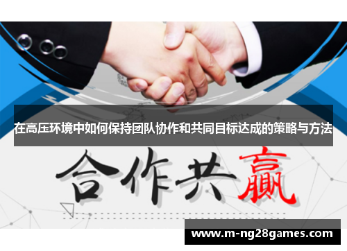 在高压环境中如何保持团队协作和共同目标达成的策略与方法